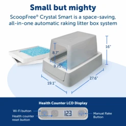 Smart Self-Cleaning Litter Box - ScoopFree® Crystal Smart -PetSafe® PAL00 16808 P02