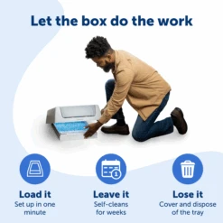 Crystal Litter Box - ScoopFree® Crystal Classic Self-Cleaning -PetSafe® PAL00 17296 P03