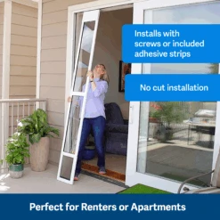 Sliding Glass Pet Door, 2 Piece 18 Sliding Glass Pet Door, 2 Piece -PetSafe® PPA11 14768 P01