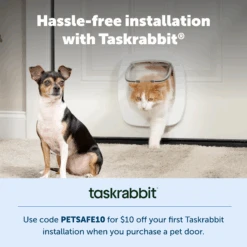 Interior 2-Way Locking Cat Door -PetSafe® Taskrabbit 4 1 3