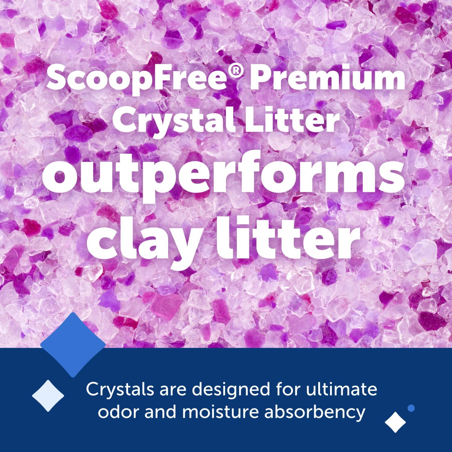 ScoopFree® Crystal Litter, Lavender, 2-Pack 4 ScoopFree® Crystal Litter, Lavender, 2-Pack - Image 2